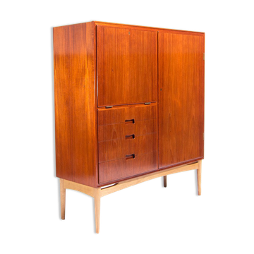 Cabinet en teck et chêne du milieu du siècle, danois des années 1950