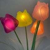 Lampe fleurs 1980