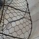Panier ancien en métal + fil de fer