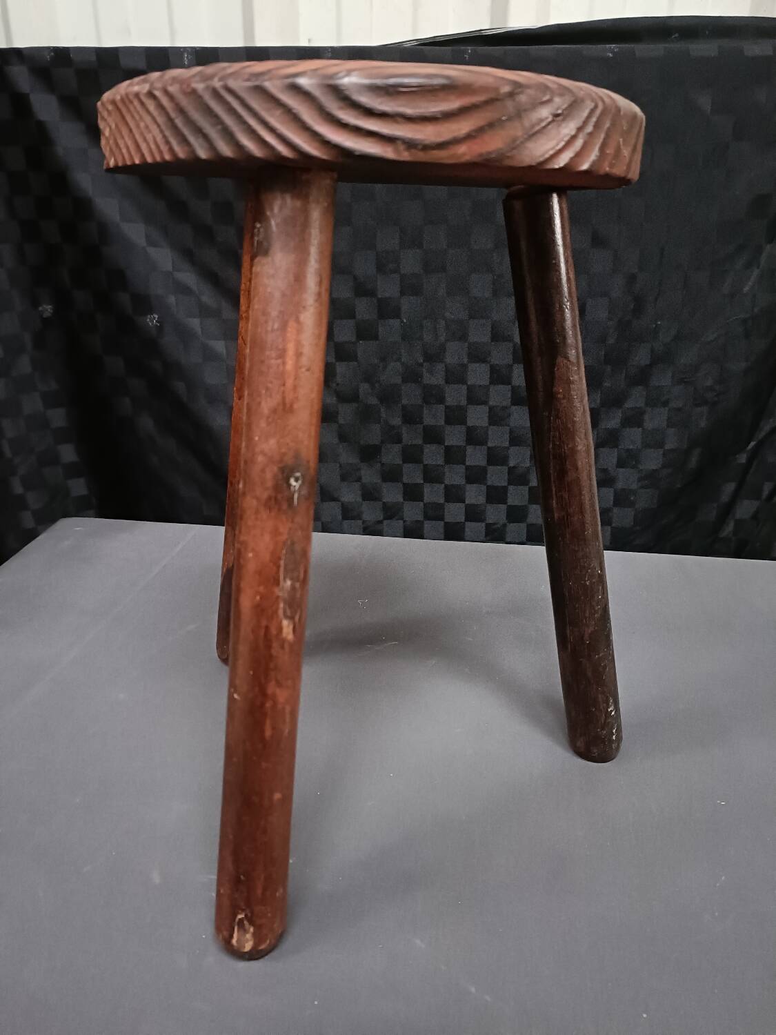 Vintage tripod stool