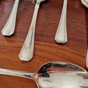 Christofle - Set of 12 Boréal pattern silver-plated table spoons
