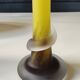 Floral design vase. Signed Verrerie d'Art de Toul. Unique piece, 27 cm