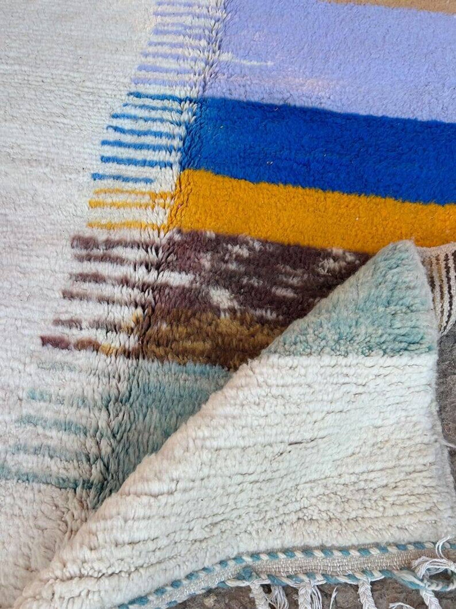 Handmade traditional pure wool rug size 150/350 cm
