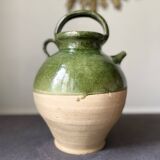 Green terracotta jar