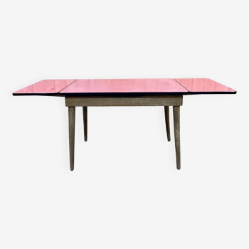 Formica and wood dining table from the 1960s