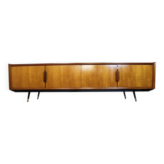 Vintage Scandinavian low sideboard