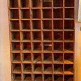 Wooden workshop locker, in fir, 1960s-70s.