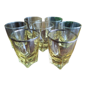 Set of 7 shooting glasses