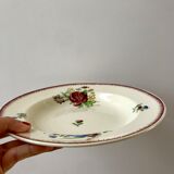 set of 6 Villeroy & Boch La Louvière soup plates, Belgian manufacture in Terre de Fer, early 20th century