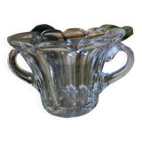 Molded pressed glass cup