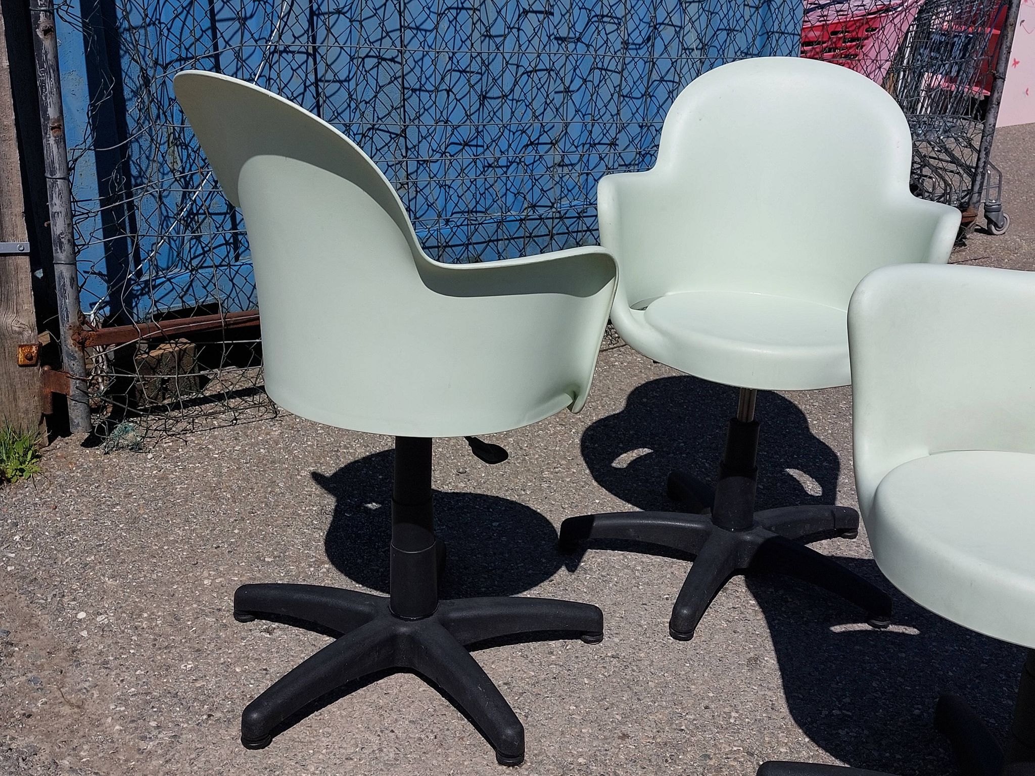 3 Gogo office chairs – Marcello Ziliani for Sintesi – Italy 1980s