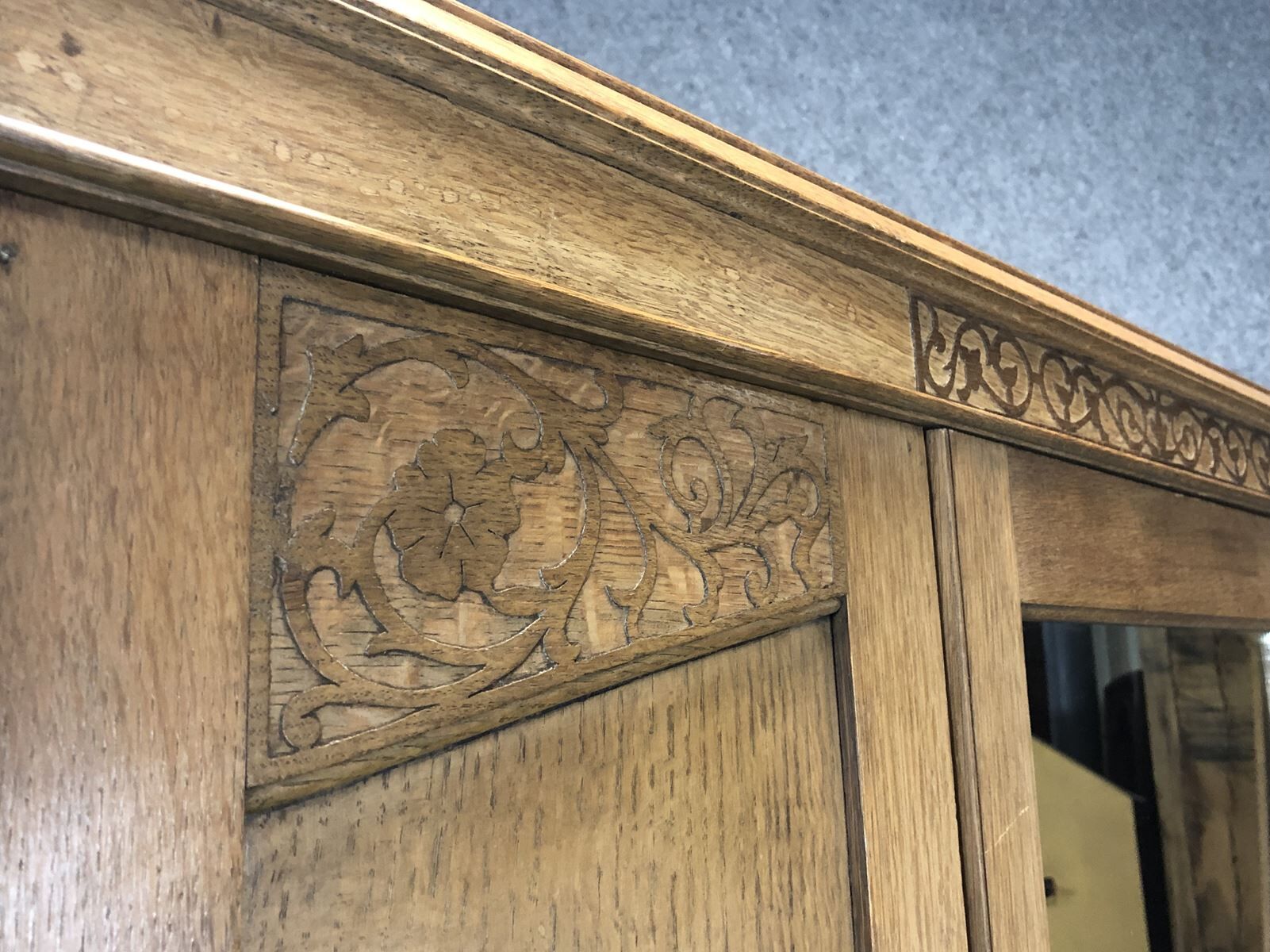 Blond oak closet - early 20th