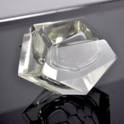 Ashtray by flavio Poli for seguso, sommerso glass, Murano, Italy, 1960