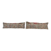 Set of 2 vintage Turkish cushion covers 25x86 cm
