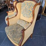 Louis XVI bergère armchairs, late 19th - early 20th century