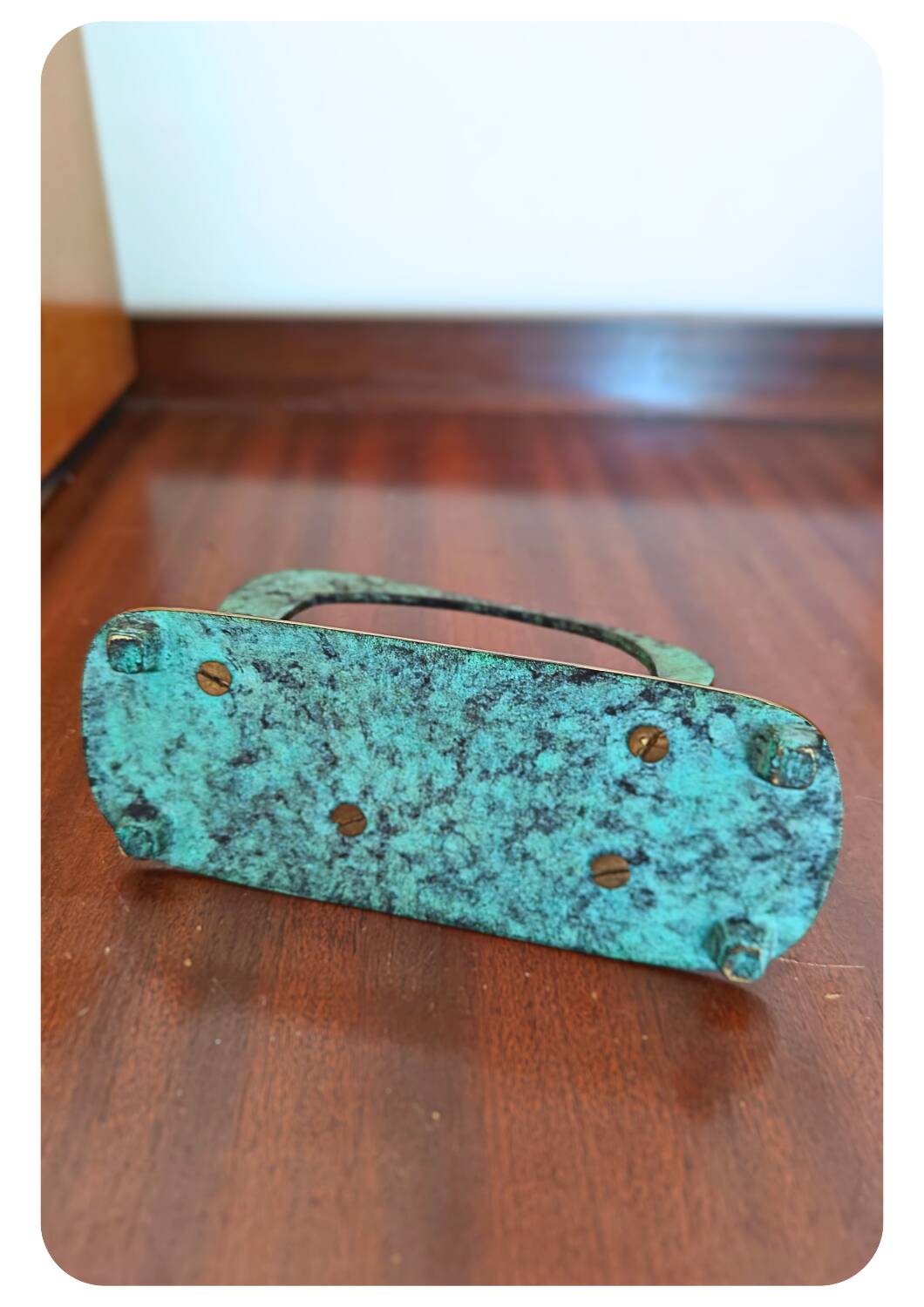 Mid-Century Bronze Letter Holder