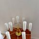 Brass and opaline glass suspension "Hillebrand" 1960