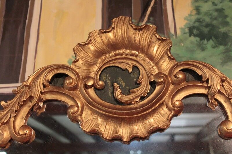 Mirror Louis XV style gilded wooden XX