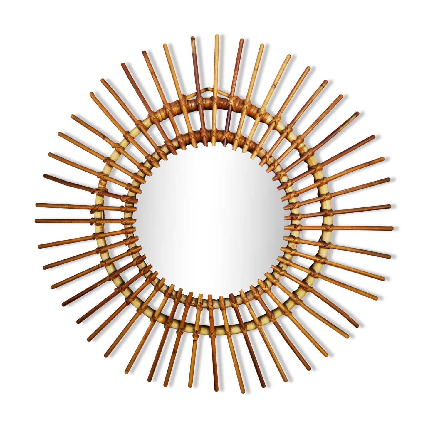 Mirror rattan sun