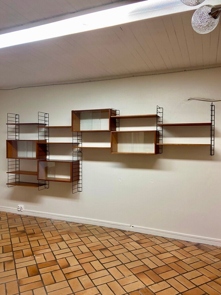 Modular bookcase vintage String 1960