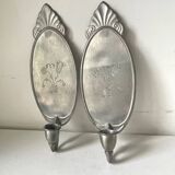 Art Deco Pair of Wall Candle holders Sconces by Svenskt Tenn Josef Fra