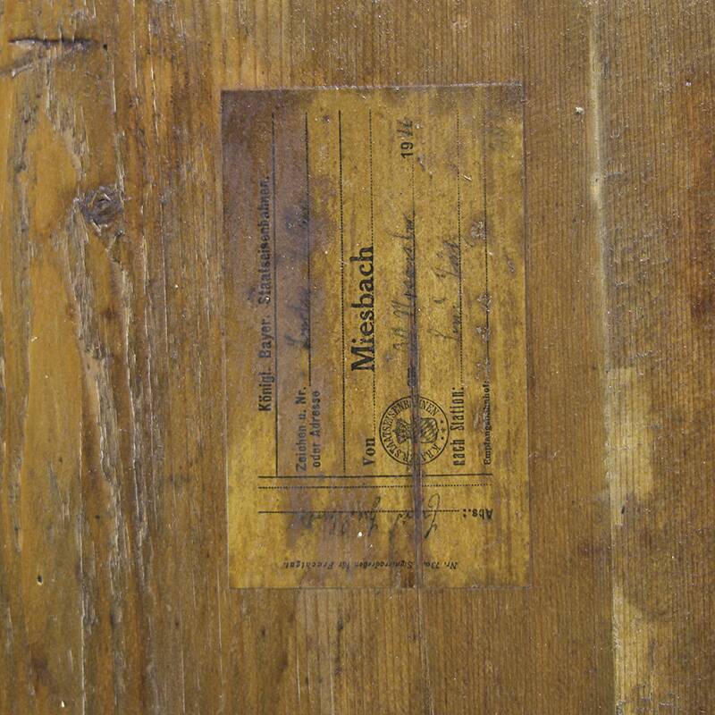 Painted Marble Folk Art Cabinet