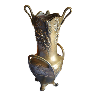 Bronze vase signed