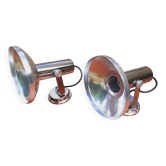Pair of wall lights, 1970s spotlight