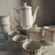 Service tea/coffee grounds Lustucru porcelain