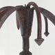 Brutalist wrought iron candle holder