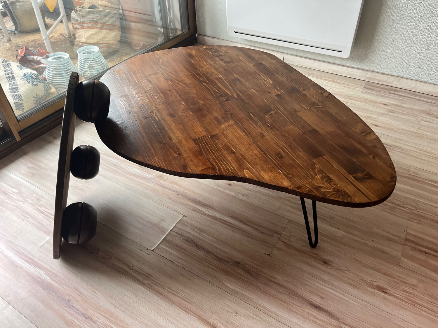Wooden coffee table