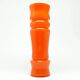 Mid-century modern vase, orange glass, Huta Laura, Poland, 1970s