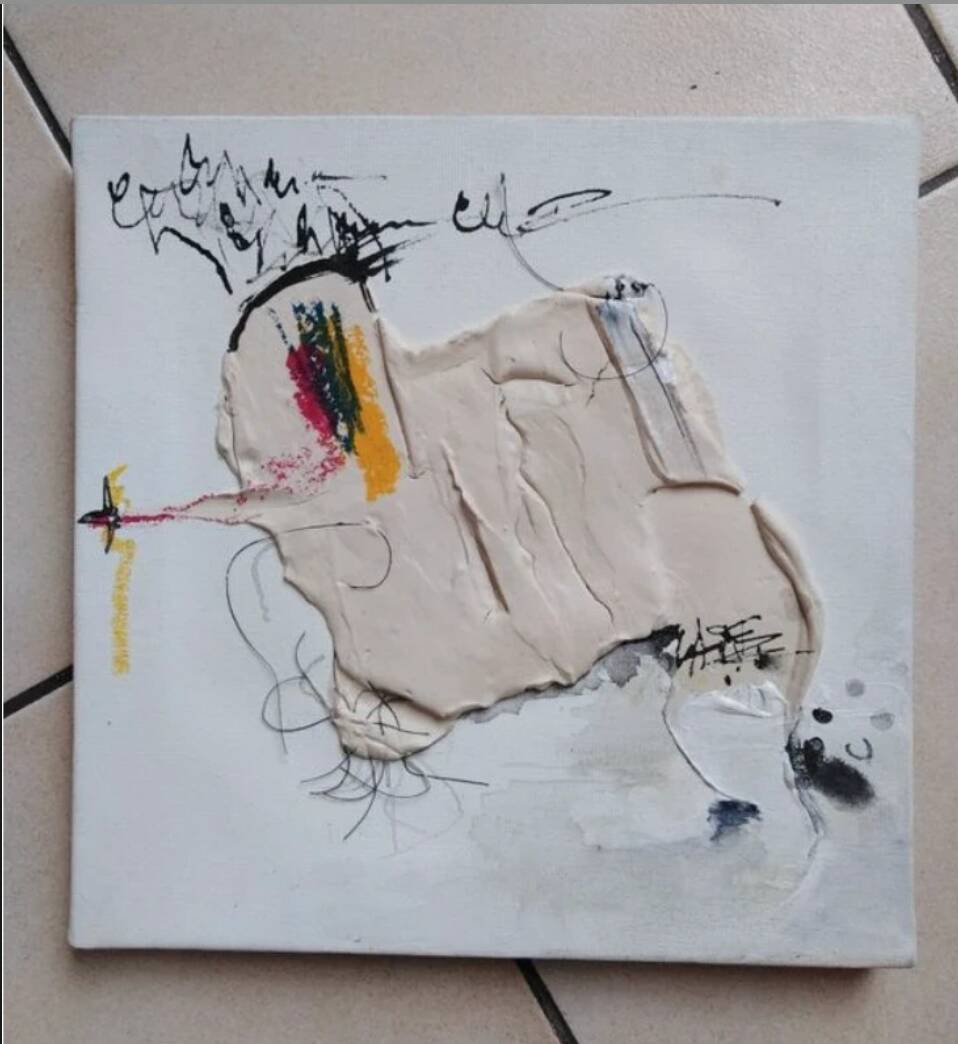 Tableau original "éléphant" de Maureen Lasne