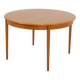 Table extensible en teck danois avec 2 allonges, années 1960.