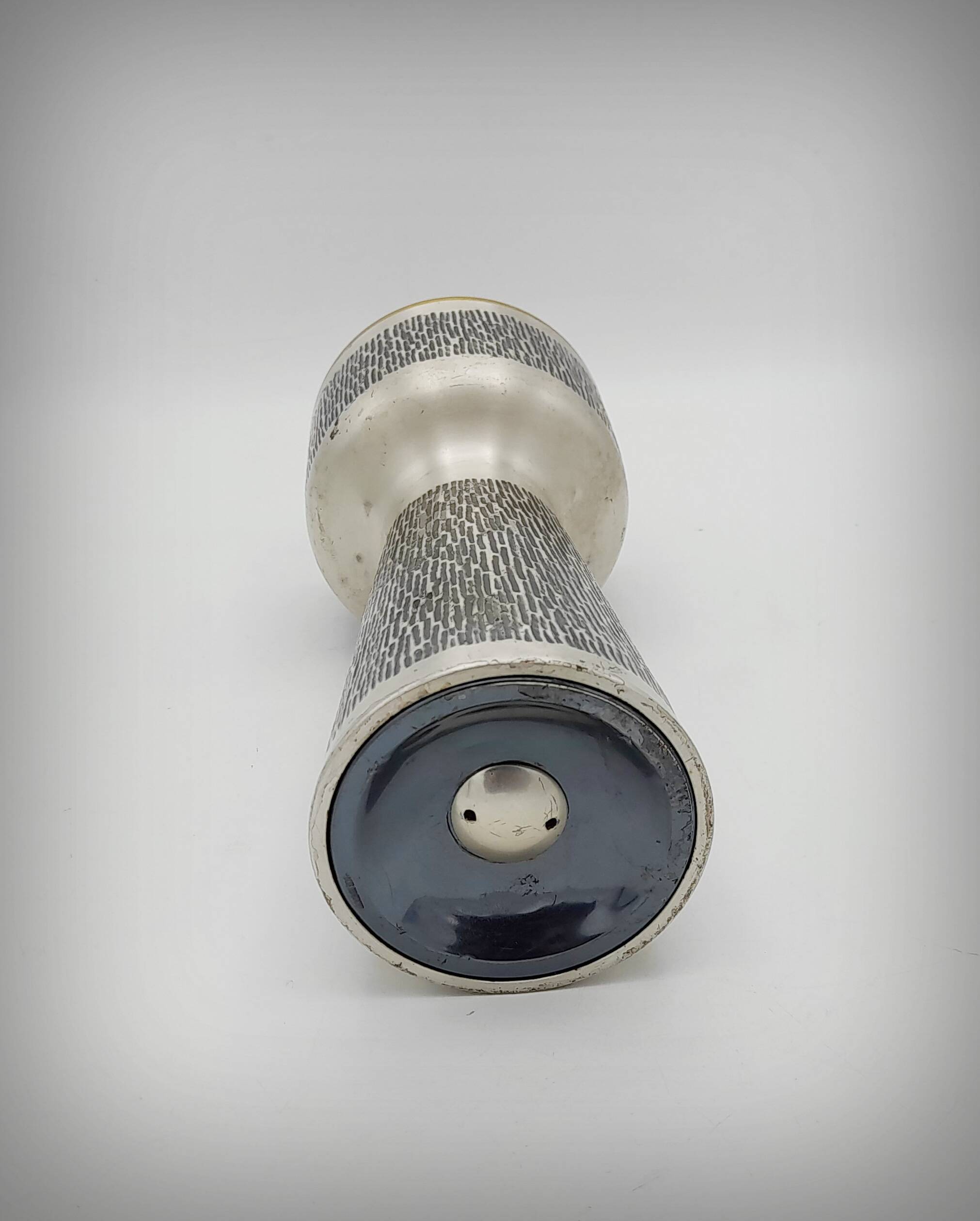 Brutalist metal chalice cup, Spain, 1960s