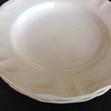 Four soup plates Ivory service/Faienceries de Sarreguemines/vintage 50