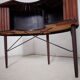 Sika Møbler vintage Bar mit 4 Barhocker aus Teak