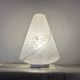 Vintage Murano Swirl Cone Lamp - Original Label - 1970s