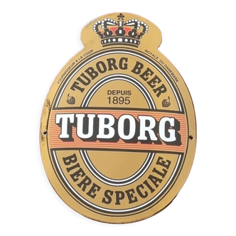 Embossed enamelled plate TUBORG 43cm x 30cm