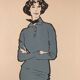 Illustration de mode 1957 par René Gruau