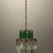 Vintage Italian Crystal Chandelier, 1940s