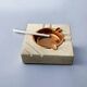 Brutalist ashtray by Fratelli Mannelli, travertine, Italy, circa 1970s