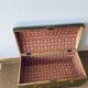 Large antique trunk hand-painted décor