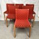 Peter Maly's 737 red chairs for vintage Thonet