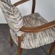Restored bridge armchair with Nobilis fabric