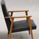 Fauteuil simili cuir vintage fabrication allemande
