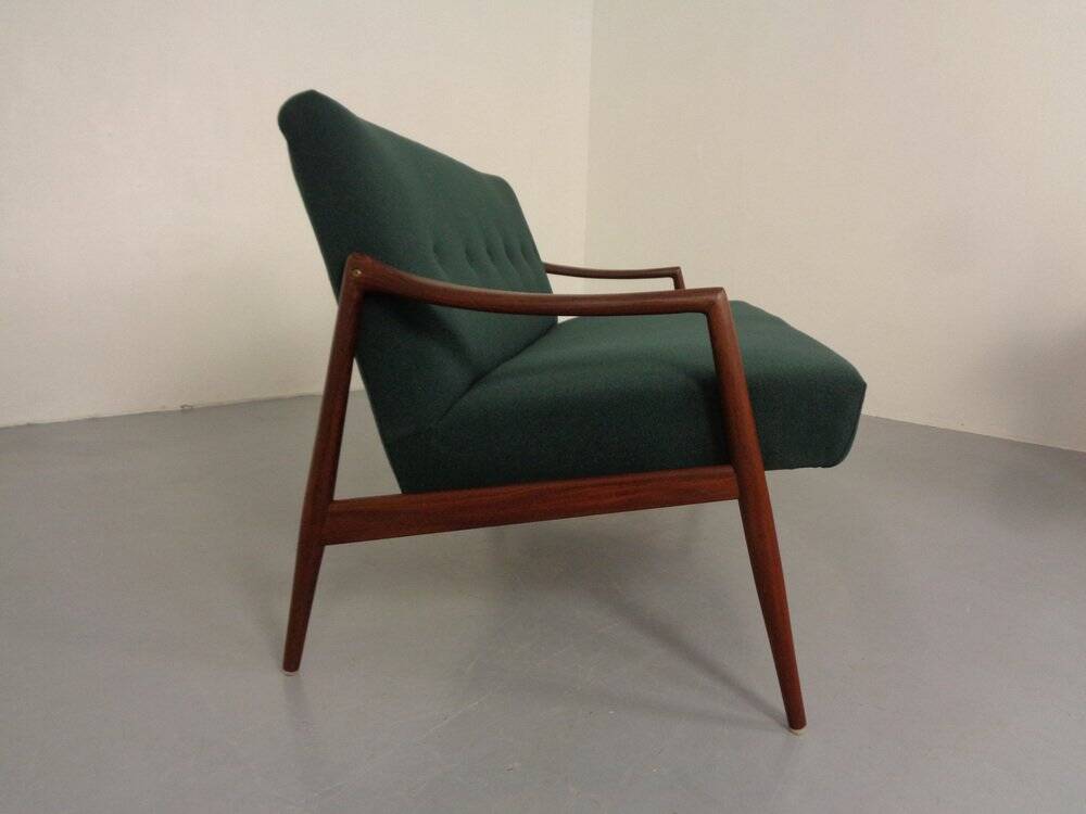Organic Teak Sofa by Hartmut Lohmeyer for Wilkhahn, 1960s