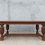 Renaissance style oak table