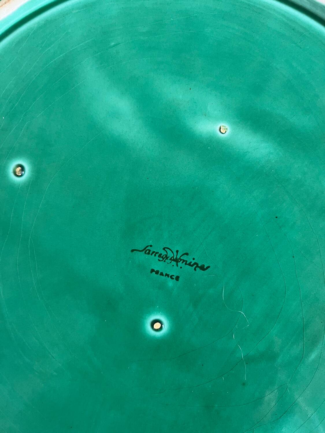 Sarreguemines woven ceramic trivet