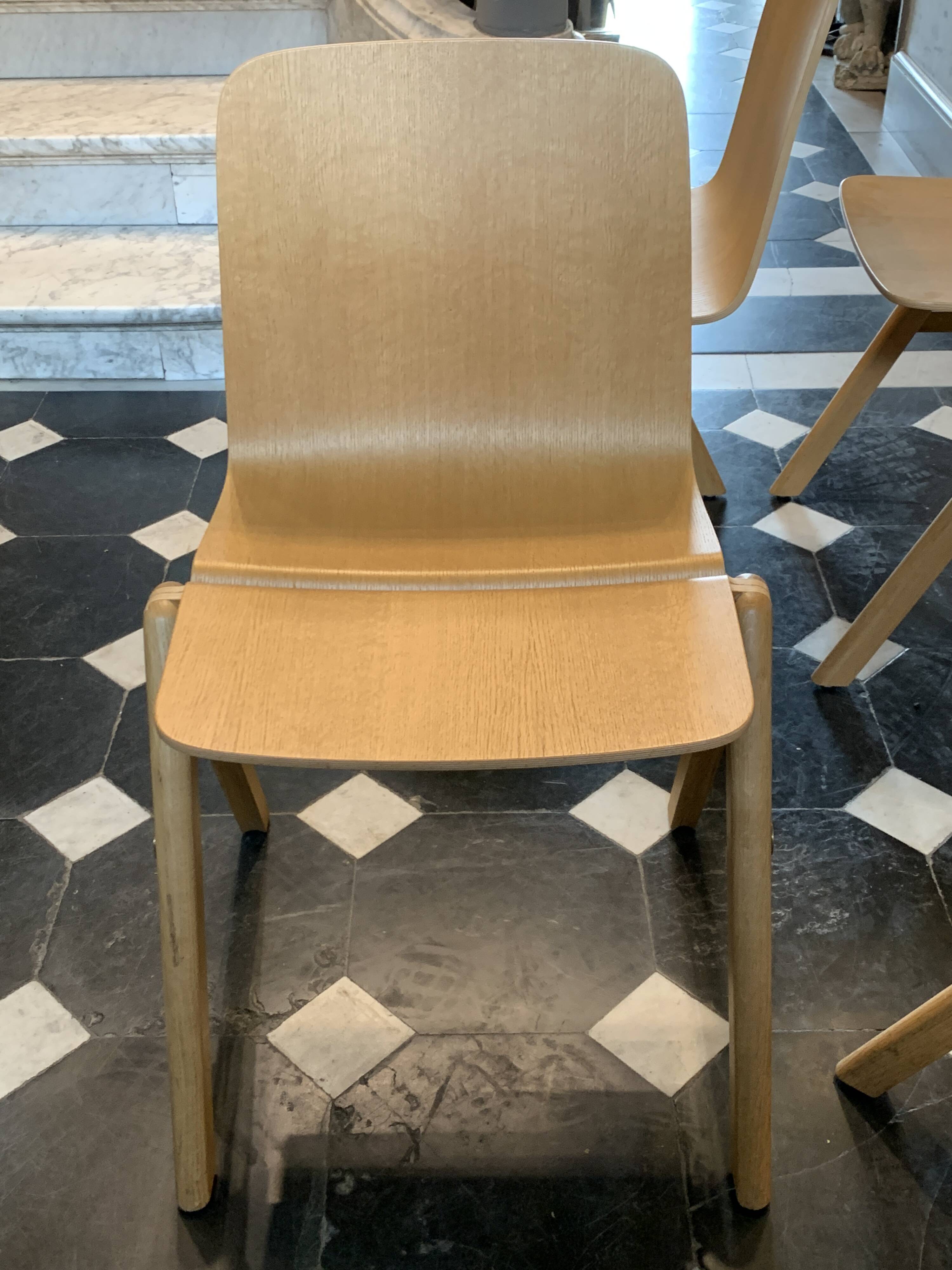 Set of 4 stackable chairs, Ronan & Erwan Bouroullec for HAY Copenhagen.